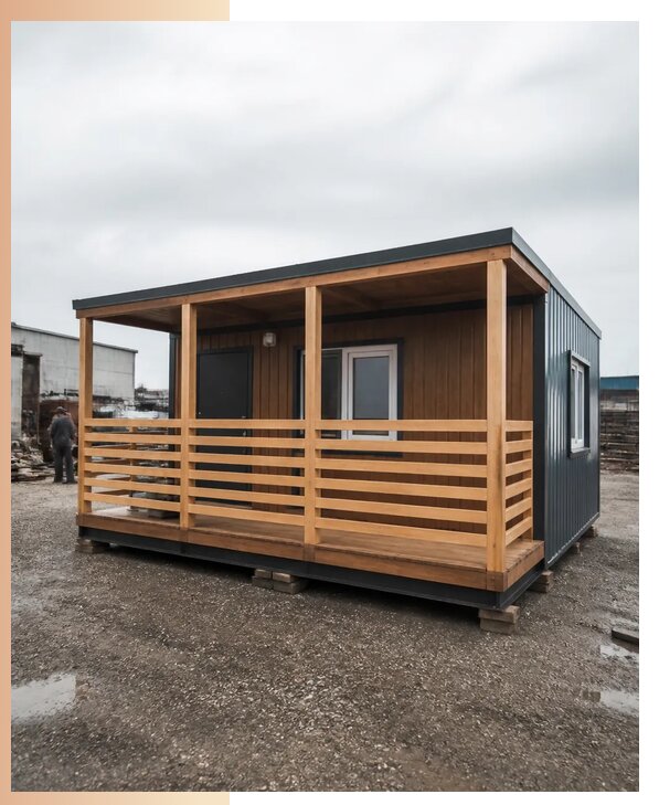 Изготовление и аренда бытовок с террасой в Королёве